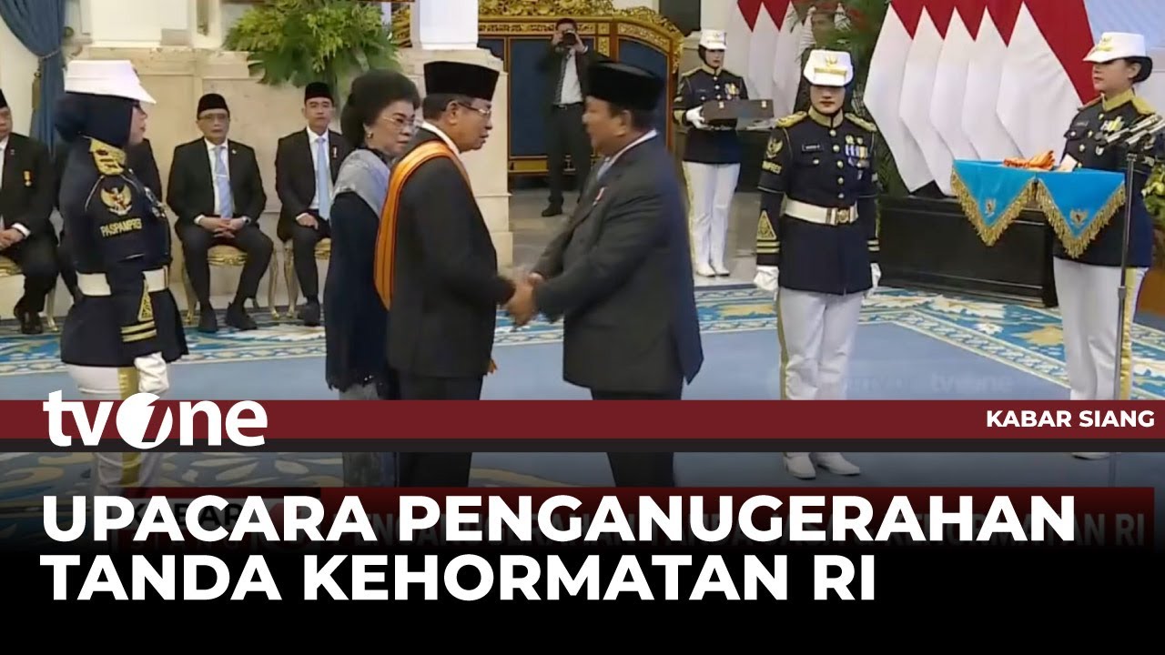 Momen Presiden Prabowo Berikan Tanda Jasa dan Kehormatan RI kepada Sejumlah Tokoh | tvOne