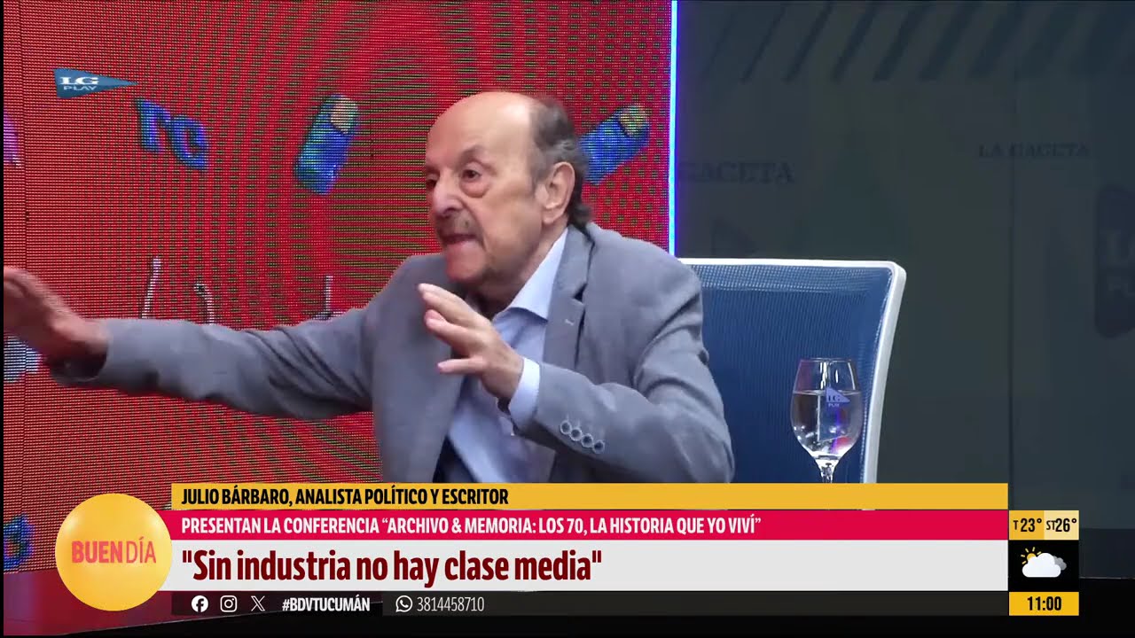 Julio Bárbaro en La Gaceta: participará de “Archivo y memoria: a 50 años del golpe