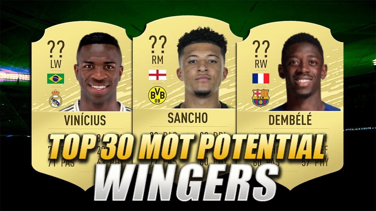 FIFA 20 | TOP 30 MOST POTENTIAL WINGERS | CAREER MODE | w/ Sancho, Dembele & Vinicius Junior