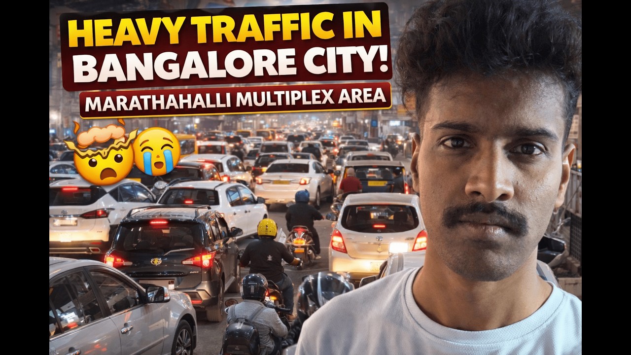 Bangalore Traffic Gone Crazy! Marathahalli Multiplex Full Jam! #vlog #bangalore #traffic #vehicles
