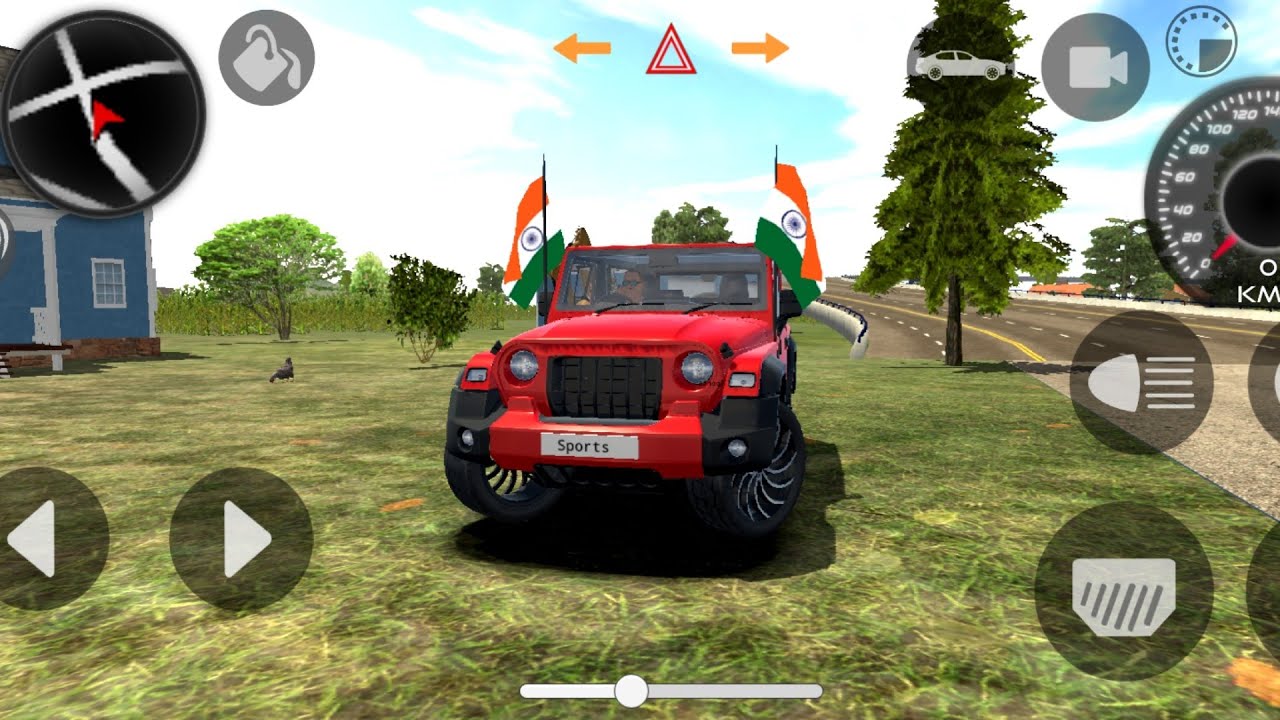 Modified Mahindra Thar Mobile Game Playing | Indian Thar Car Game | Android Game
