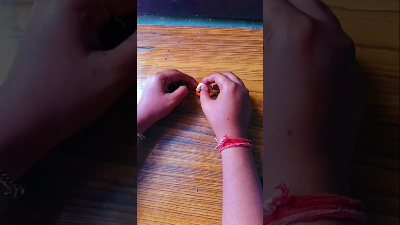 Diy Clay Making Cute Ganesh Ji Idol #ganesha #ganpatimaking #shorts #Ganesh #ganpatibappa