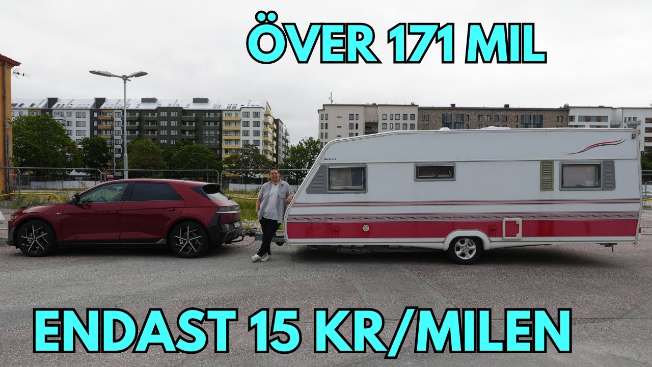 Hyundai Ioniq 5 med husvagn över 170 mil i Norrland (del 2)