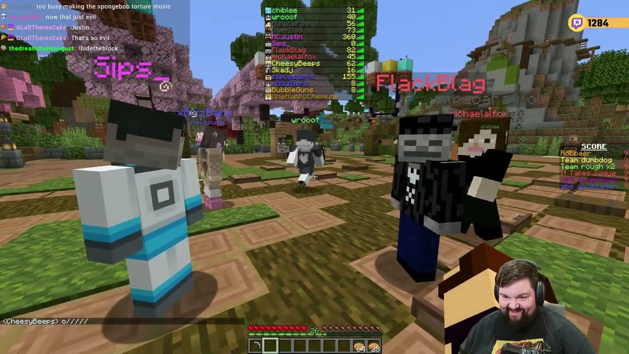 Seeking Day | Hide The Block S2 w/ @Sips | Minecraft