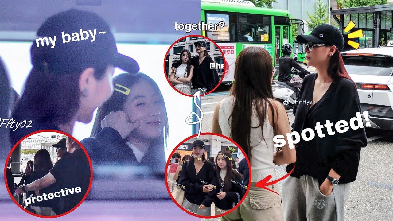 (FayeYoko) FAYE BEING A PROTECTIVE GF TO YOKO at the airport in South Korea 🤭