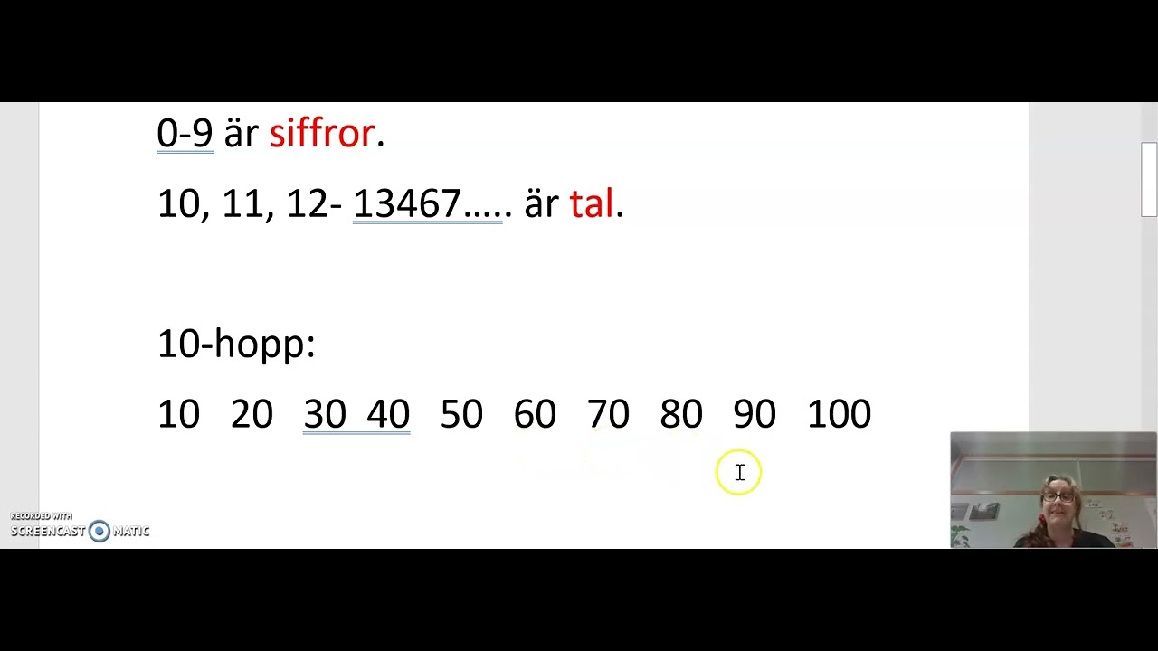 Sfi-Siffror och tal med Sfi-Vera