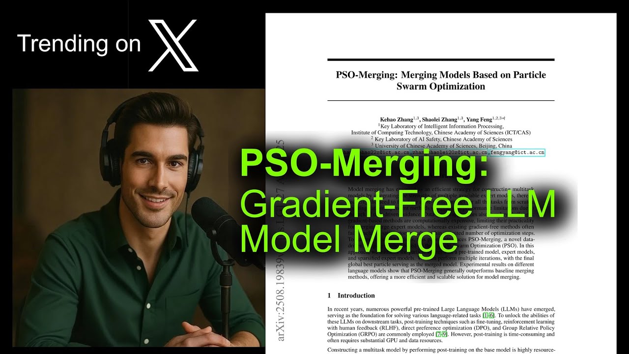 PSO-Merging: Gradient-Free LLM Model Merge