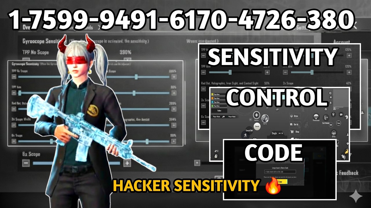 NEW UPDATE 4.3 🔥 BEST SENSITIVITY CODE + CONTROL SETTINGS PUBG MOBILE /BGMI