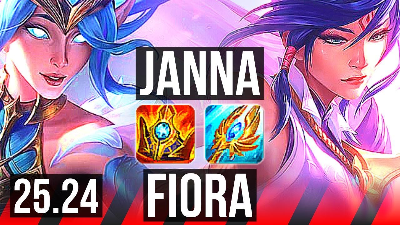 JANNA vs FIORA (TOP) | EUW Master | 25.24