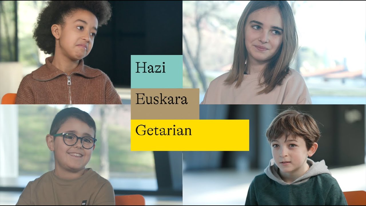 Hazi Euskera Getarian. Iturzaeta Herri Eskolako ikasleak.