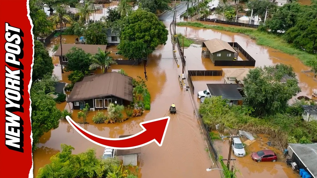 Insane Drone Footage Shows Extent of Hawaii Flooding
