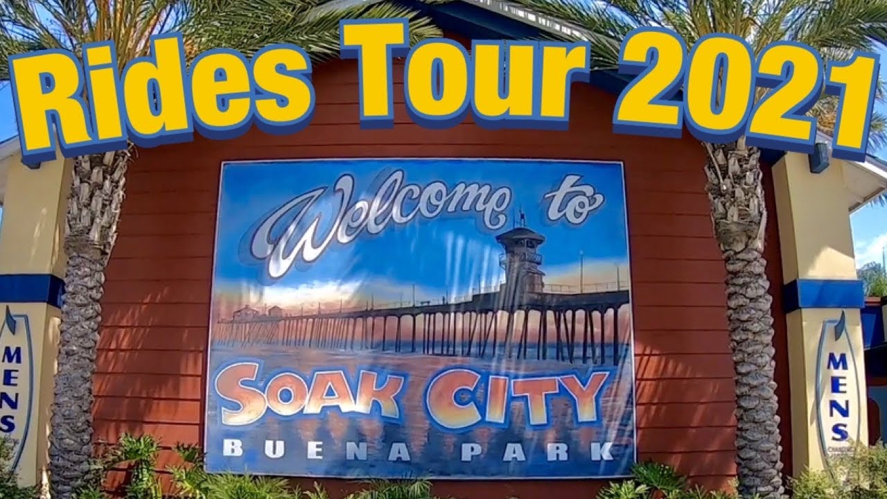 KNOTT&rsquo;S SOAK CITY RIDES ONLY TOUR 2021|Checking heights AND you join us for a POV on some slides