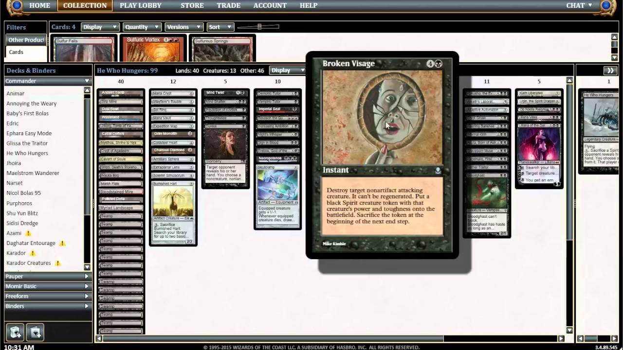He Who Hungers Deck Tech