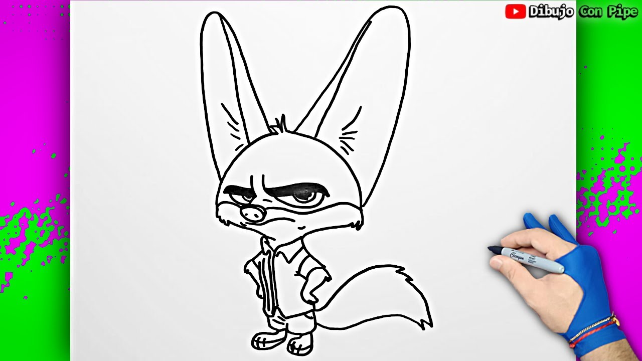 Dibuja a Finnick de Zootopia 🦊✏️ Dibujos Para Niños