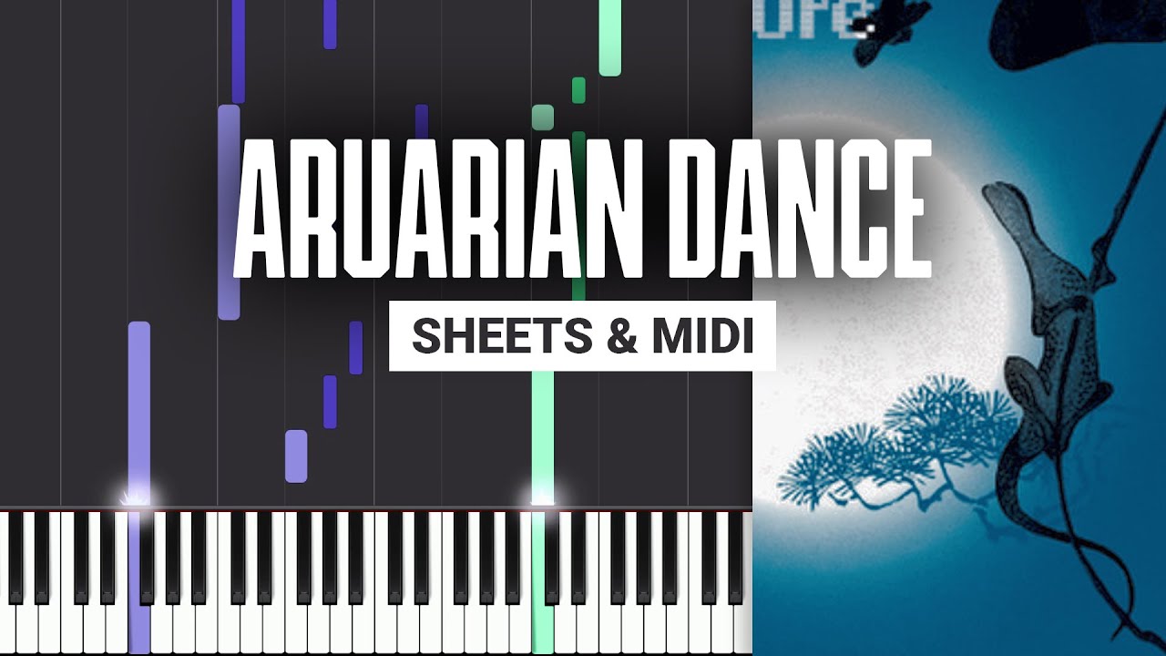 Aruarian Dance - Nujabes - Piano Tutorial + MIDI
