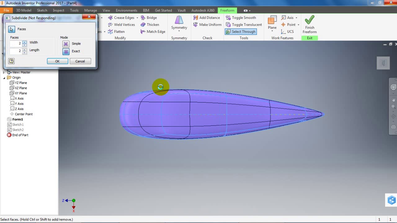 Autodesk Inventor free form_3d modelling prototype car