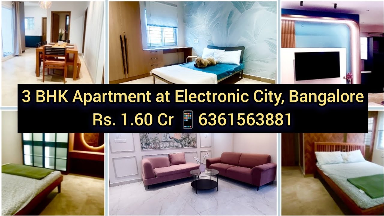 3 BHK Flat near Hosa Road, Metro | Electronic City, Bangalore | 📱6361563881