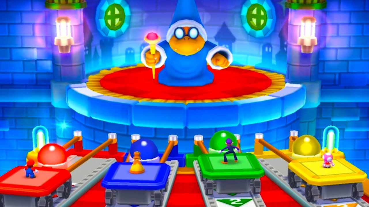 Mario Party Star Rush All Boss Mario vs Daisy vs Waluigi vs Toadette | Gamepartyhub