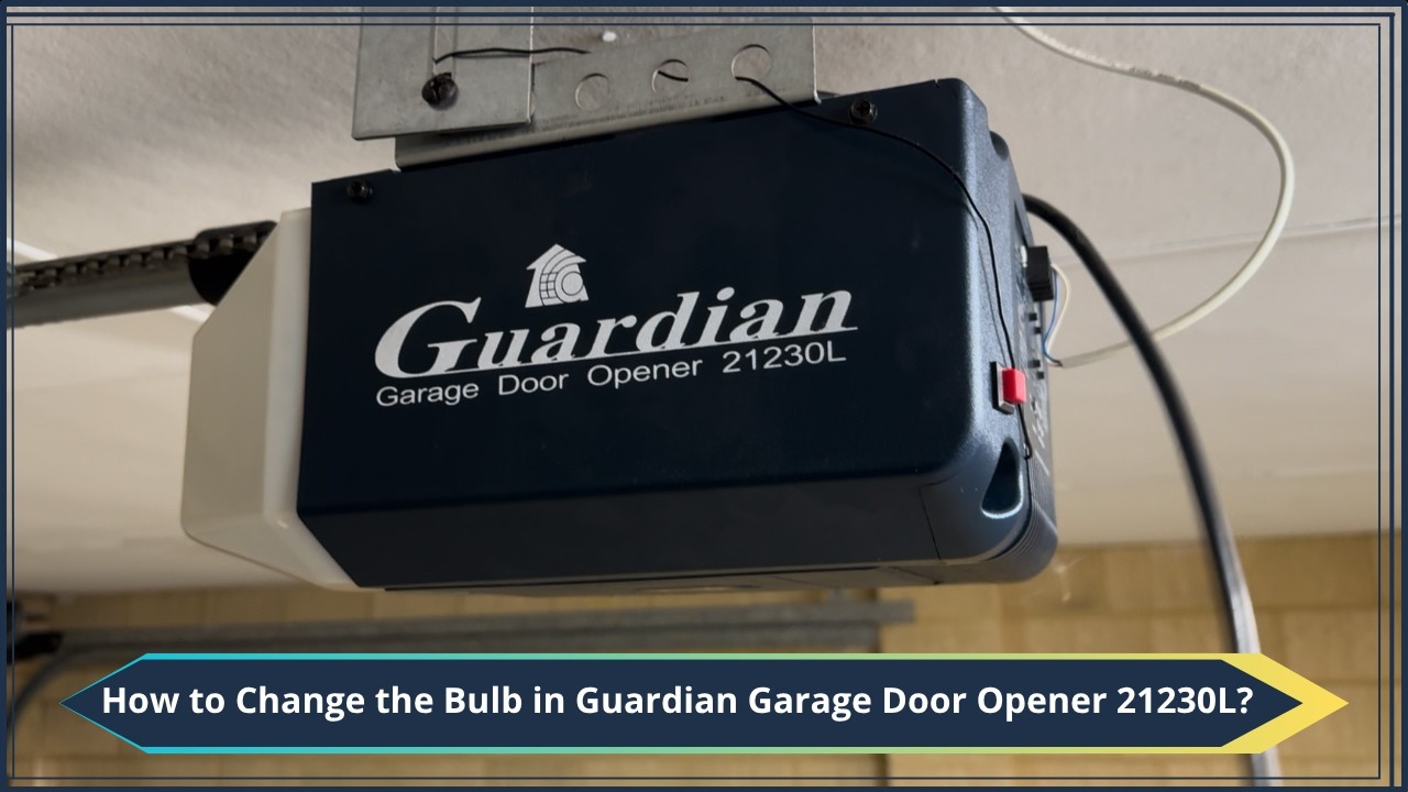 Как заменить лампочку в устройстве открывания гаражных ворот Guardian 21230L?