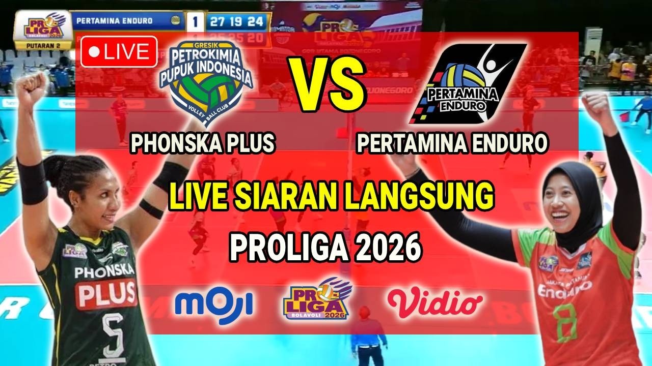 🔴LIVE PROLIGA 2026 - Phonska Plus Pupuk Indonesia VS Jakarta Pertamina Enduro - Ilustrasi & Prediksi