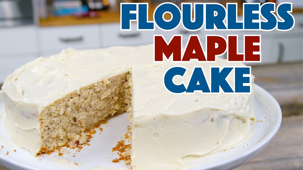 🍰 Vegetarian Gluten Free! Flourless Maple Cake With Maple Icing Recipe - Glen And Friends Cooking