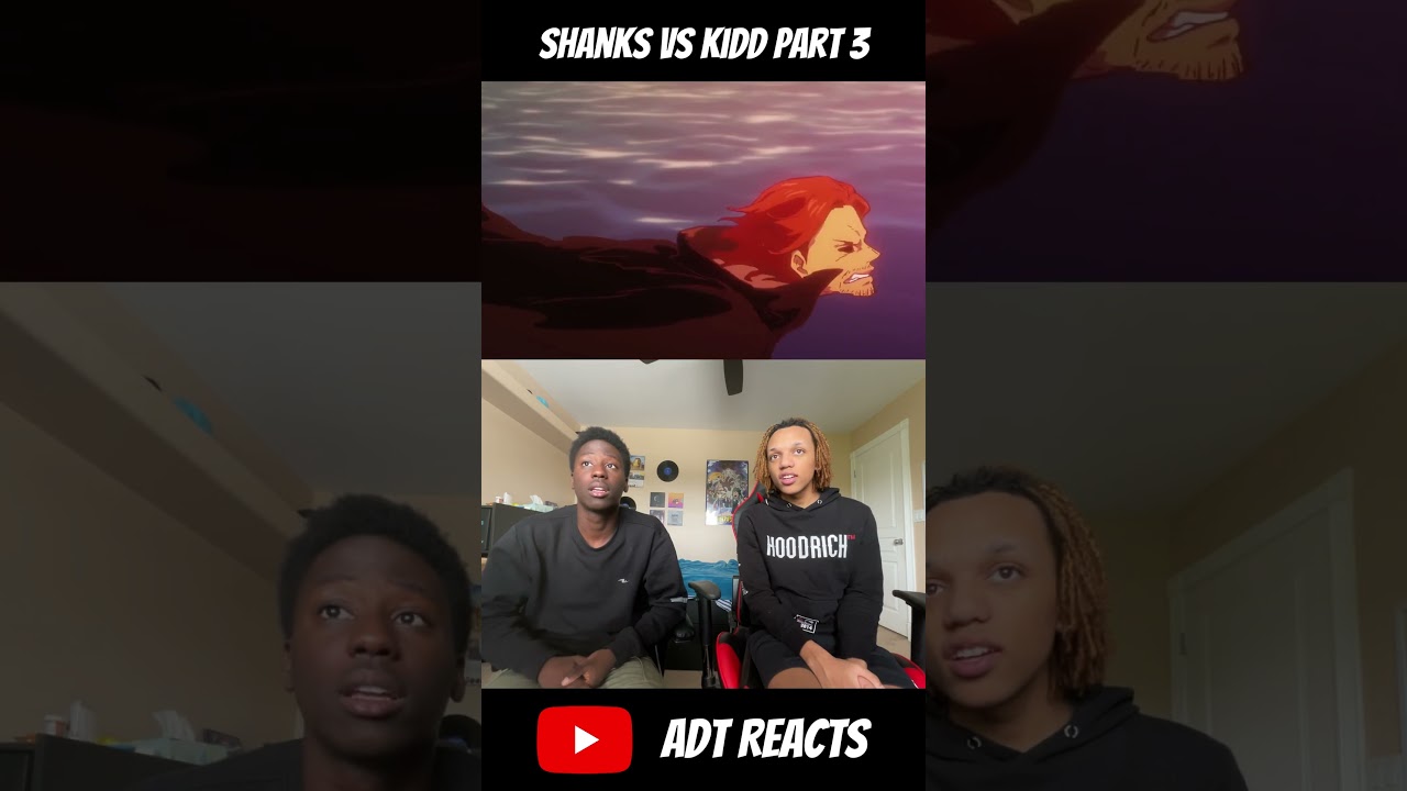 Kidd vs Shanks Part 3#anime #onepiece#shanks