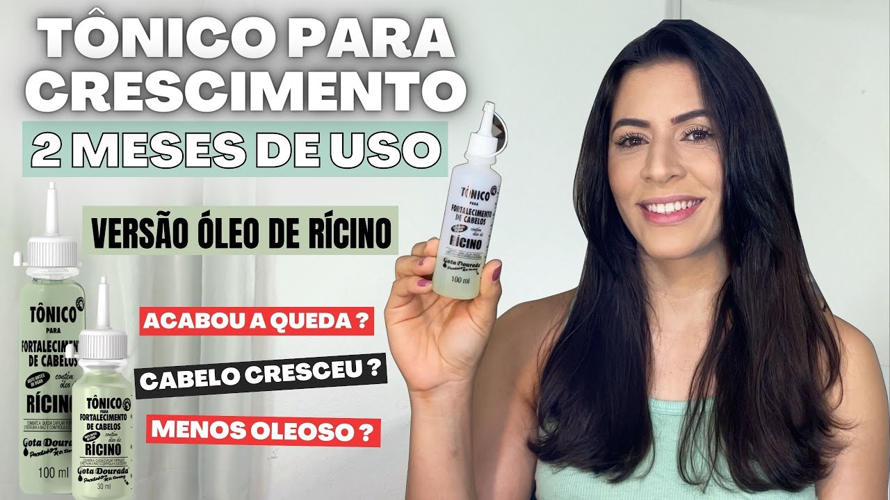 TÔNICO DE RÍCINO GOTA DOURADA: CRESCIMENTO ACELERADO, MENOS QUEDA E OLEOSIDADE | Larisse Gama