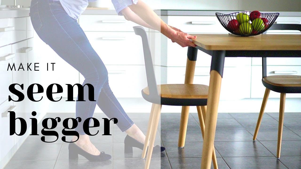 HOW TO MAKE SMALL SPACE SEEM BIGGER | TIPS + DECORATING | @JolitaBartkus