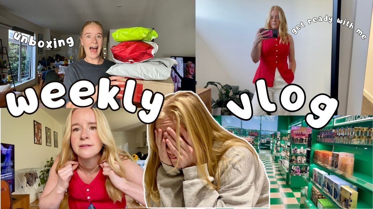 Weekly vlog 🌻 Clothes Unboxing, First PR Gift, Living Alone AGAIN!