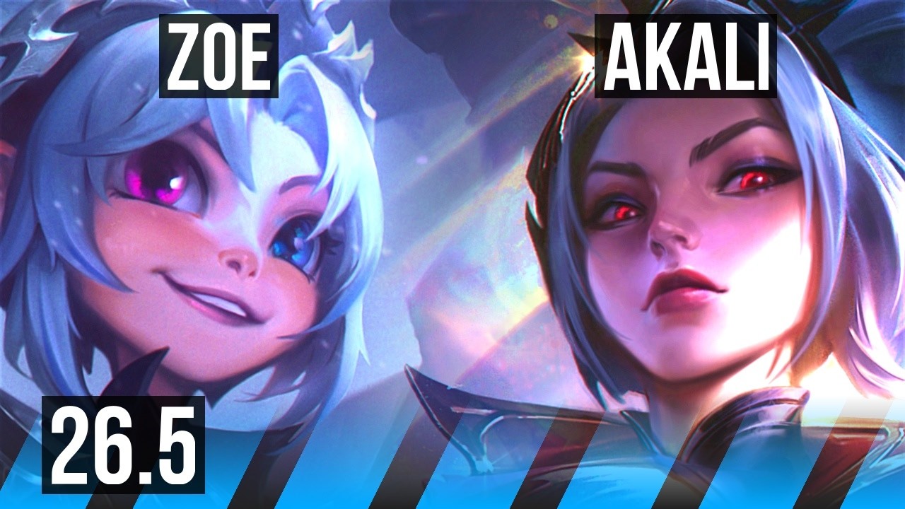 ZOE vs AKALI (MID) | KR Master | 26.5