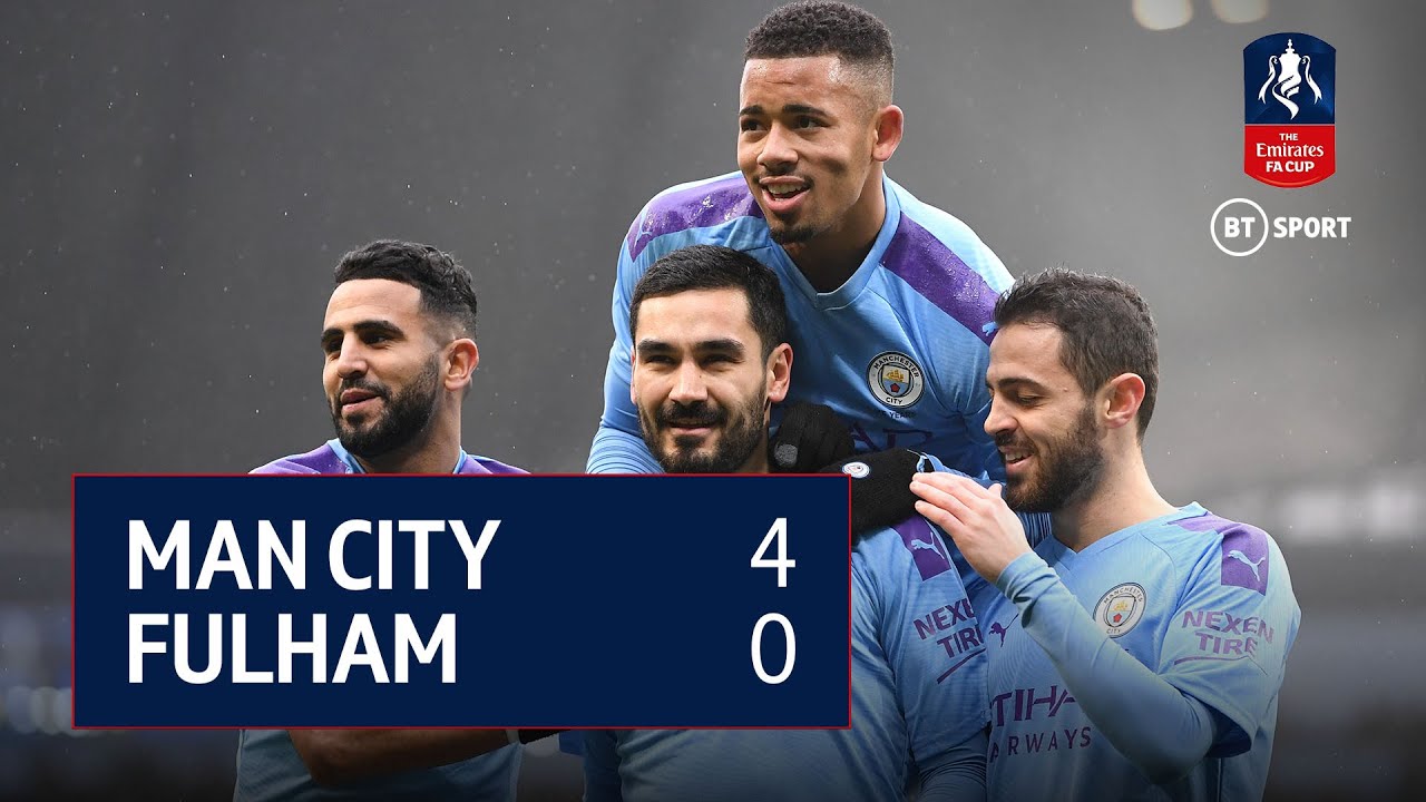Manchester City vs Fulham (4-0) | Emirates FA Cup Highlights
