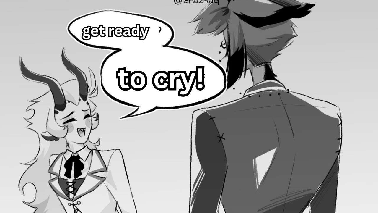 Lucifer grows his hair out!  -  Hazbin Hotel comic dub