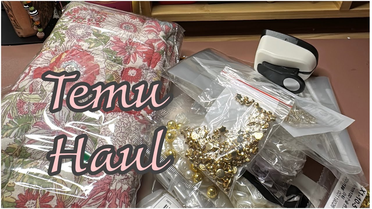 My Temu Junk Journal , Stationery & Bead Supplies Haul