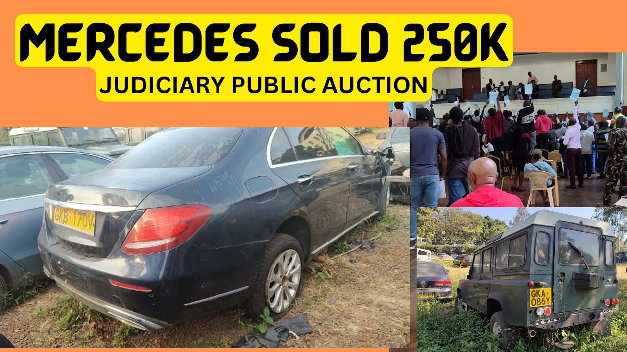 MERCEDES SOLD 250K. JUDICIARY Vehicles auction. see how it happened.