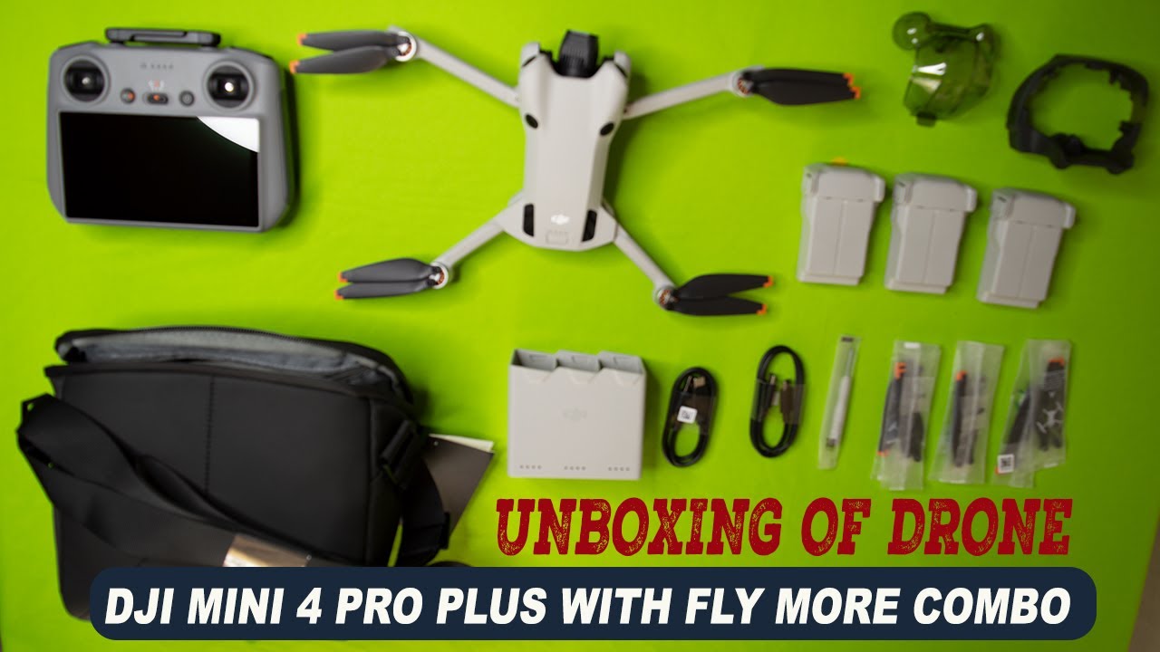 DJI Drone Dji Mini 4 Pro Plus with Fly More Combo (Unboxing) 