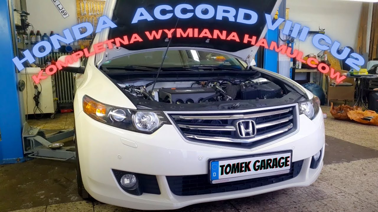 Honda Accord VIII CU2 2,4 i-VTEC | Wymiana hamulców przód i tył. Wymiana płynu hamulcowego