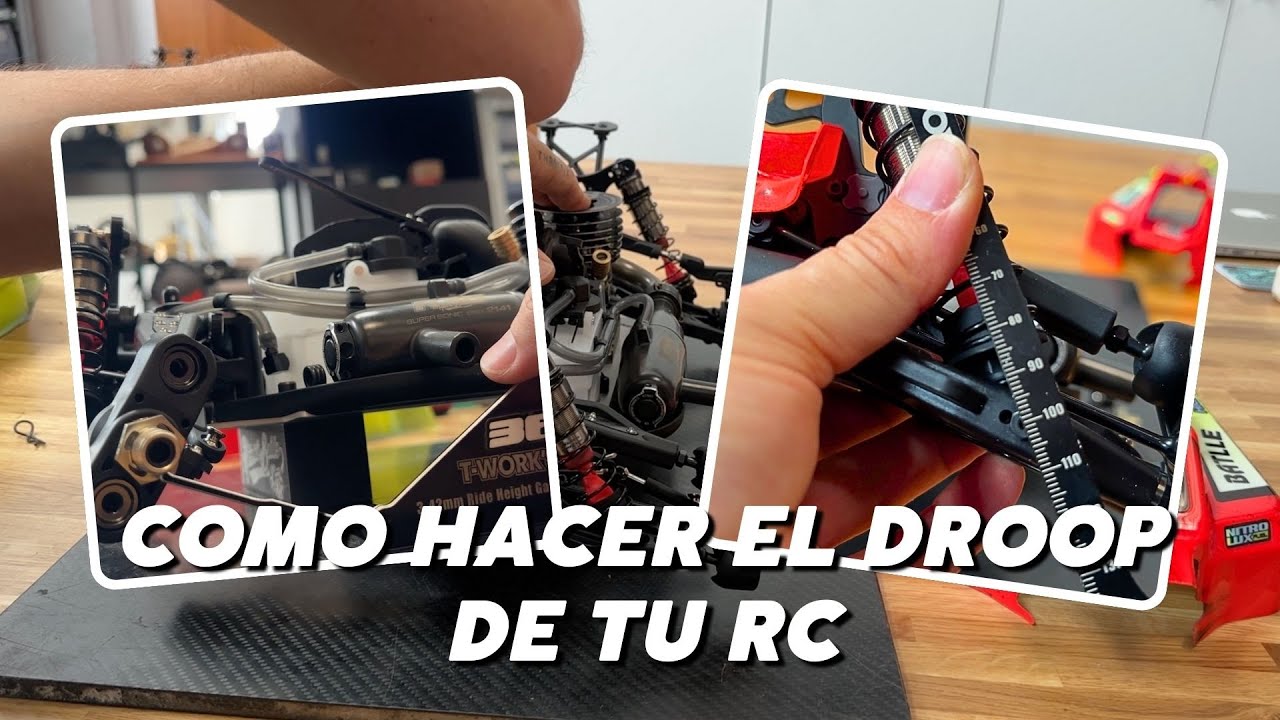 Cómo ajustar el droop (recorridos) en tu coche RC