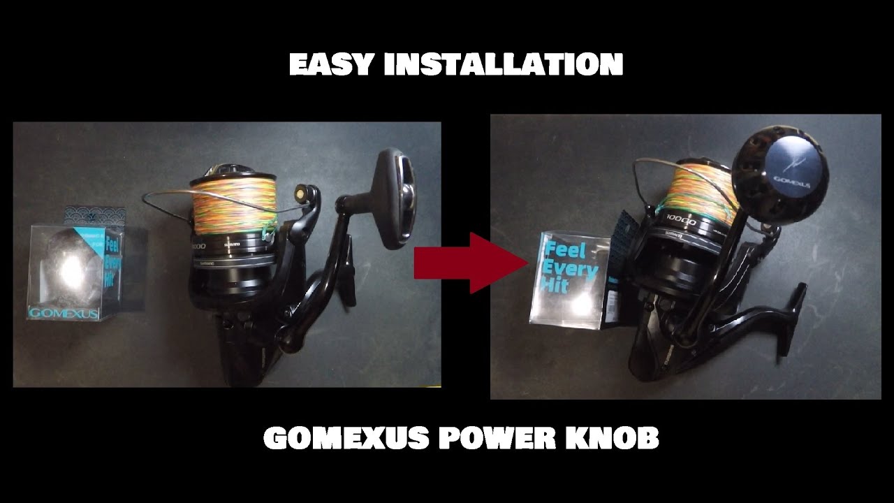 Easy Installation Gomexus Power Knob 47mm on Shimano Aerlex 10000 XTB