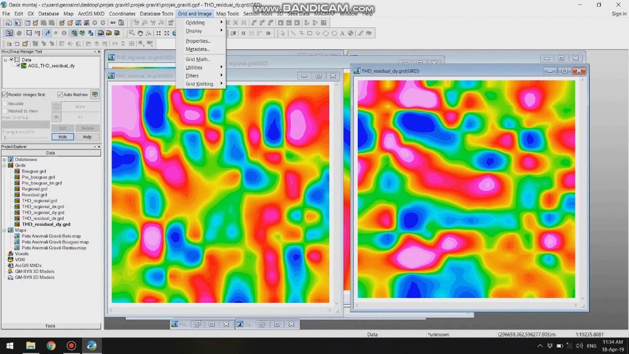 How to process gravity data using Oasis Montaj