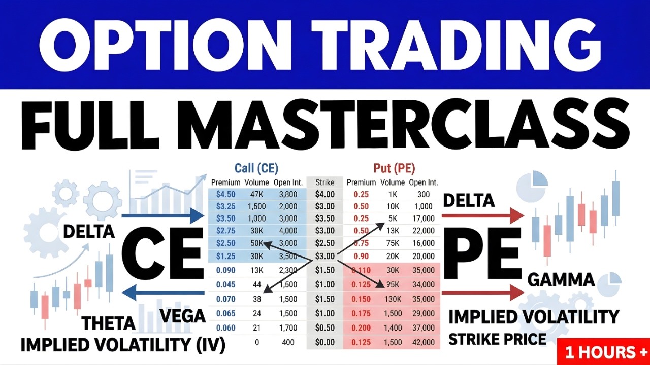 OPTIONS TRADING For Beginners FULL COURSE in Hindi | Option Trading kaise karte hain | How to trade