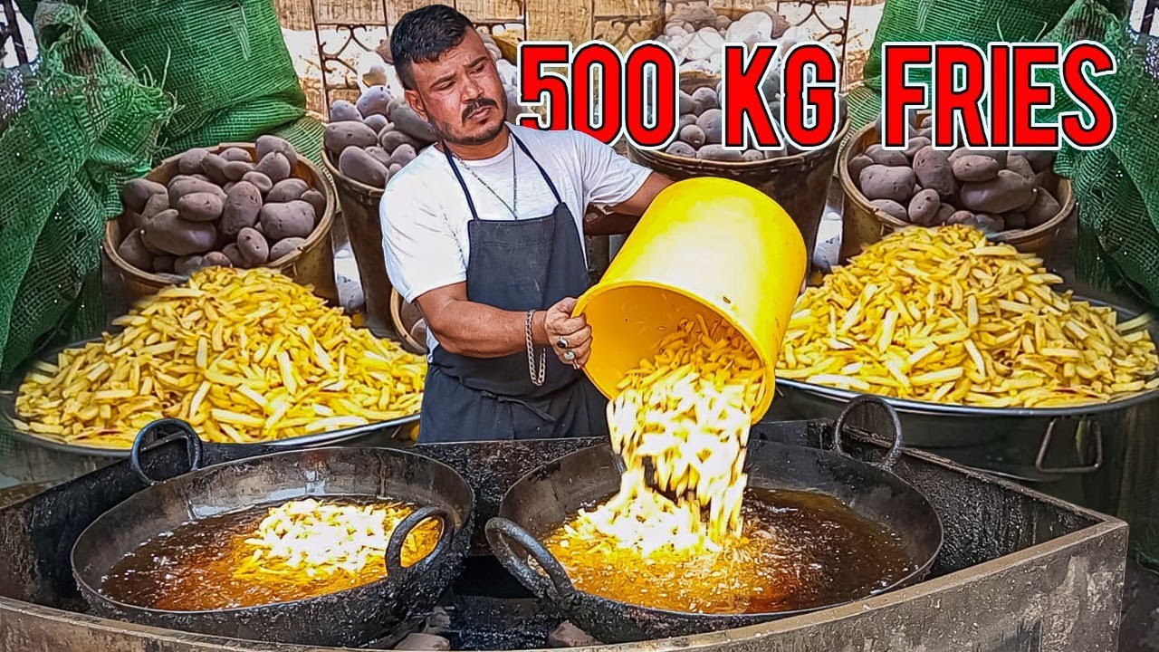 World Biggest French Fries Maker | Frying 𝟱𝟬𝟬 𝗞𝗴 French Fries  | French Fries Business In Pakistan