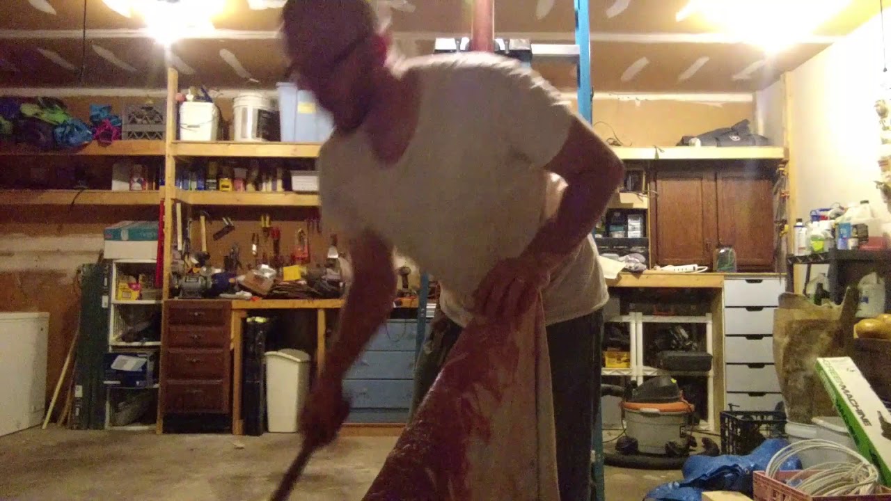 Preparing Deerskin Rawhide for Drums #1