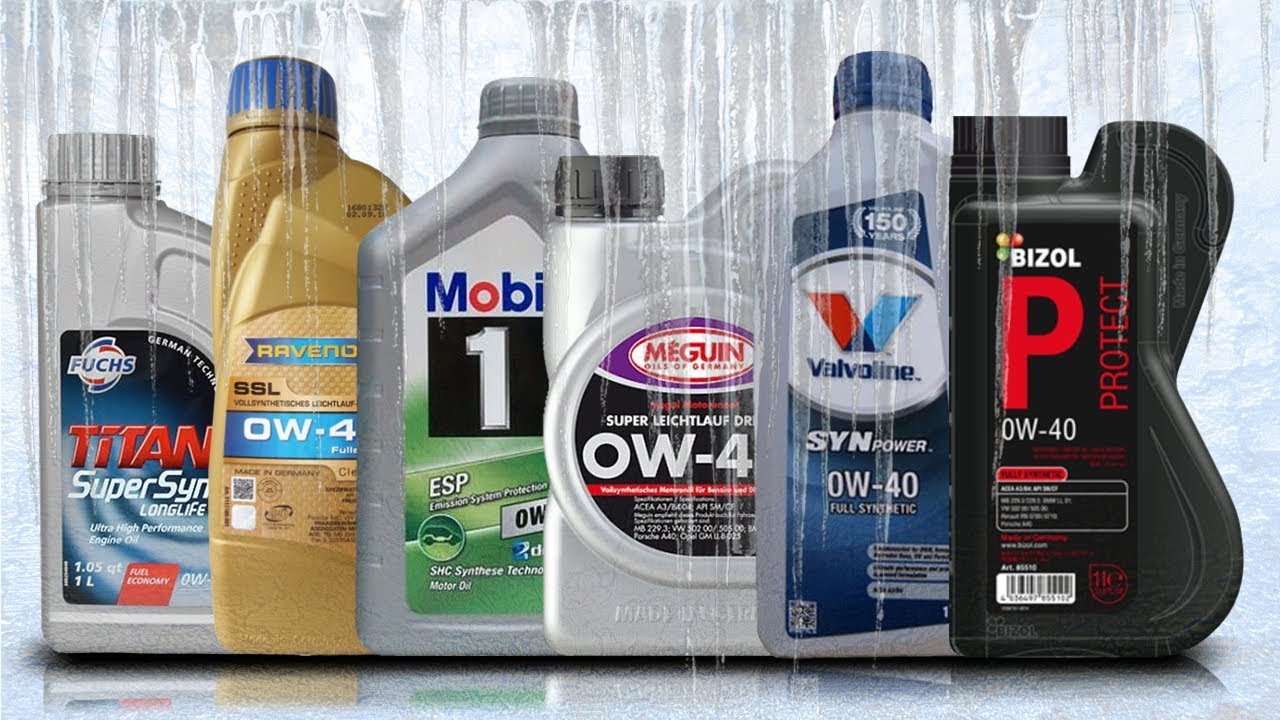 Olej 0W40 Test Zimna -30&deg;C Mobil 1 0W40, Fuchs 0W40, Valvoline 0W40, Ravenol 0W40