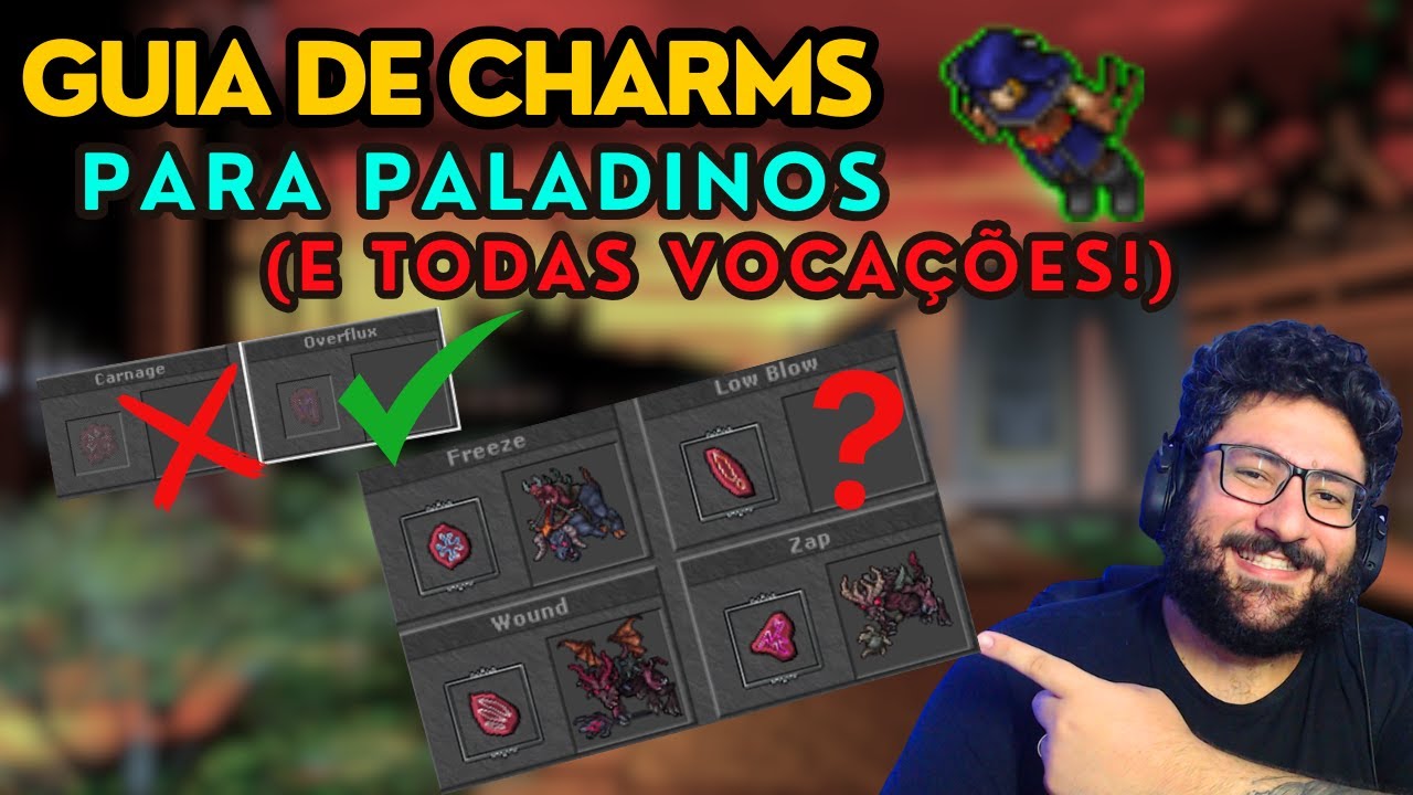Guia dos novos charms pra PALADINOS (+ informações de outras vocações) | Tibia | 2024