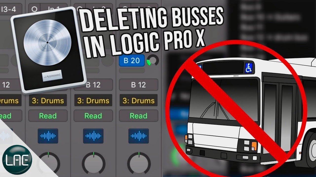 How to Delete Bus Tracks in Logic Pro X