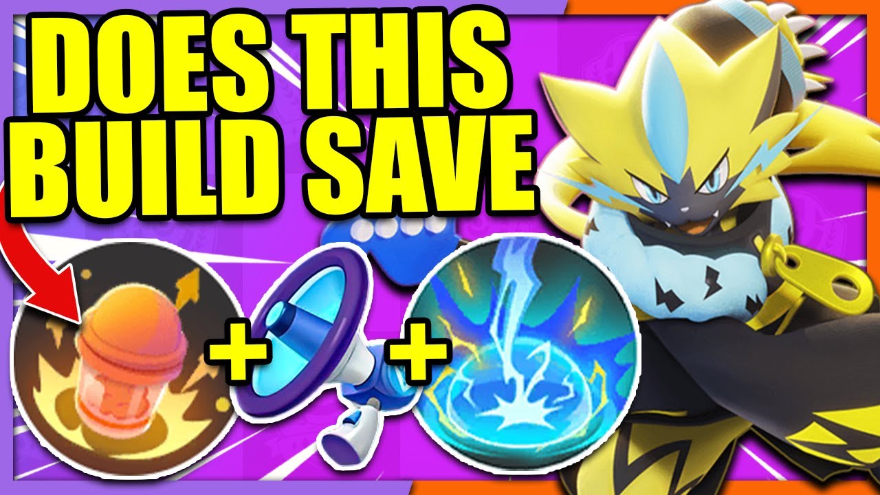 Can this ONE SHOT UNITE MOVE BUILD Save ZERAORA?! | Pokemon Unite