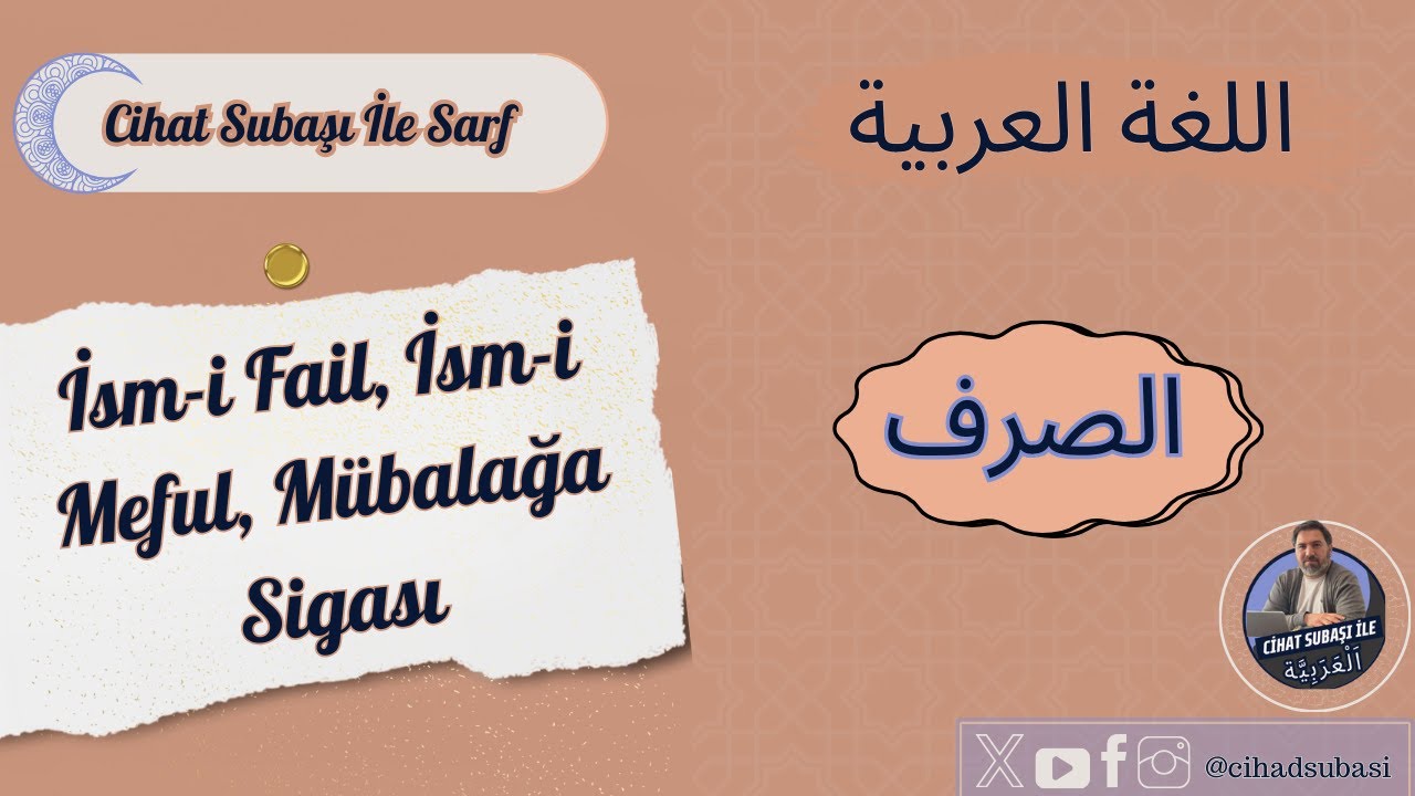İsmi Fail, İsmi Meful, Mübalağa Sigası Tanımı Ve Çekimleri