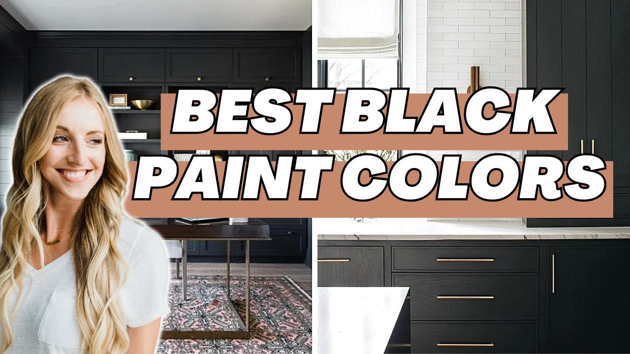 BEST BLACK PAINT COLORS for interiors & exteriors | Top 6 Black Paint Colors for 2025