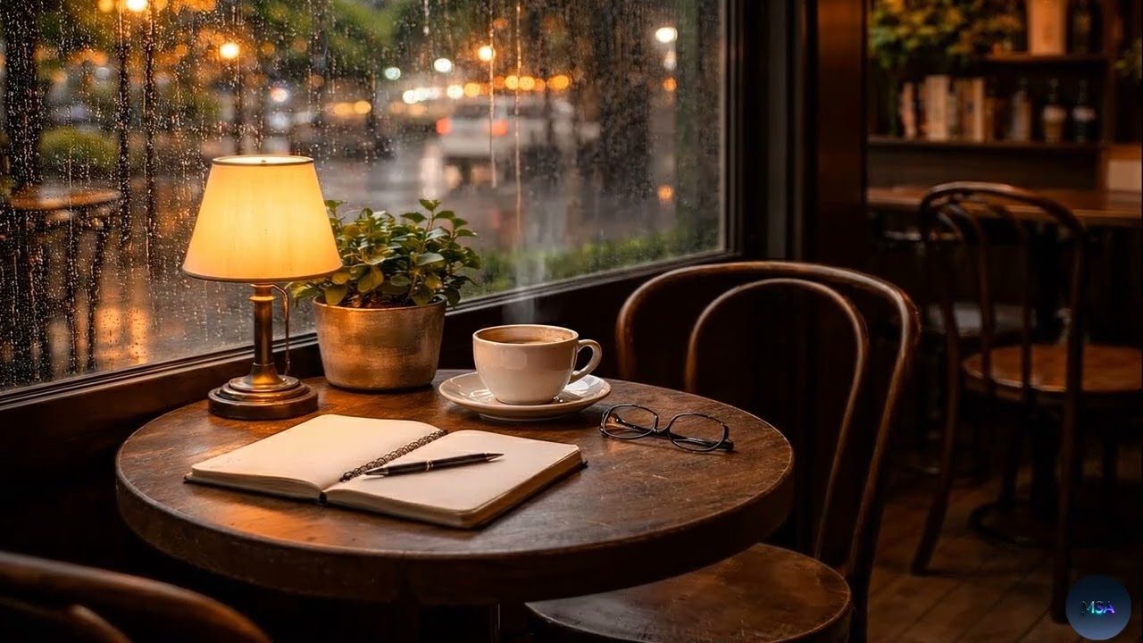 Rainy Cafe Study Ambience | Cozy Focus Music for Reading & Deep Work (Lo-fi Study Background)