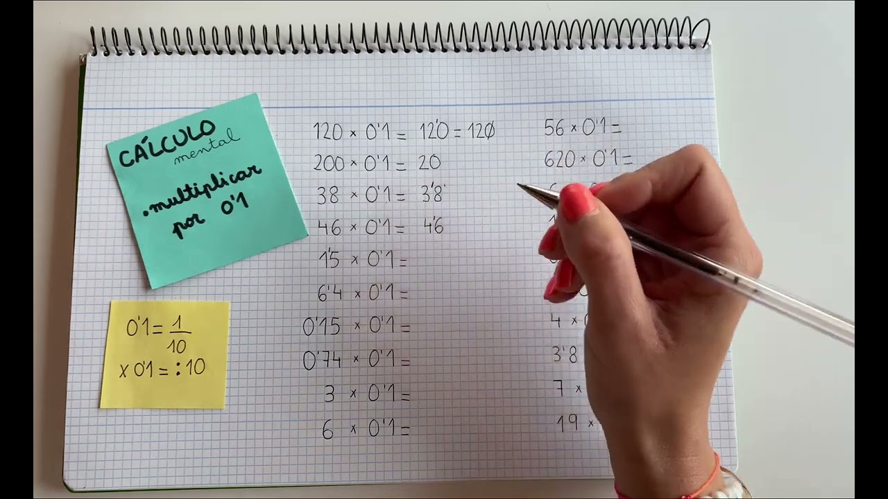 Cálculo mental. Te enseño a multiplicar por 0,1, que es lo mismo que dividir entre 10.